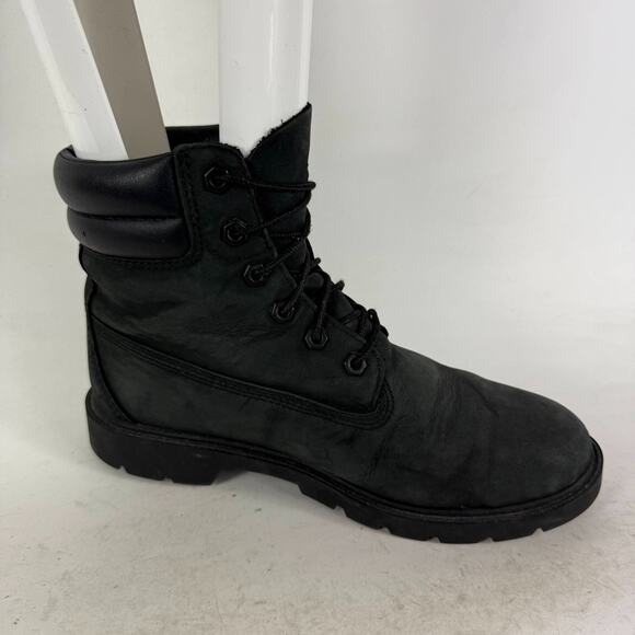 Timberland Linden Woods 6 Inch Boot Women's 8.5 Black Leather Ankle Waterproof - Picture 3 of 10